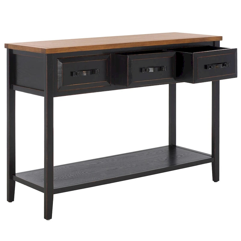 SAFAVIEH Jennette Consolle Nero/Noce - 42Wx15Dx30H
