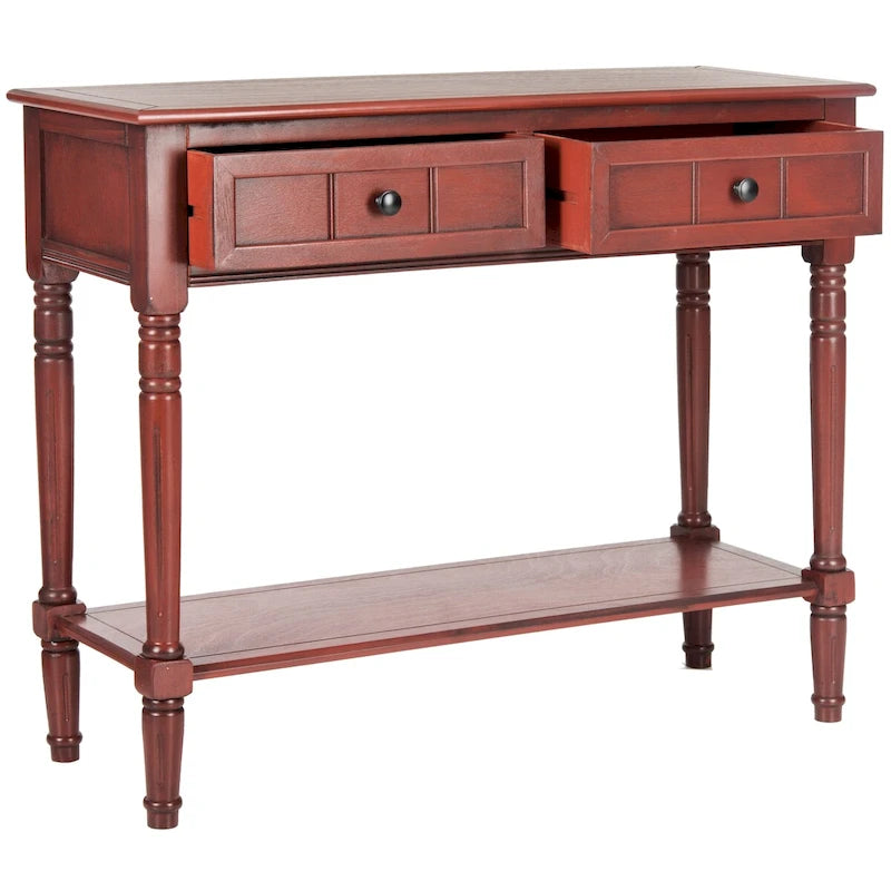 SAFAVIEH Camilla, consolle a 2 cassetti grigia - 35,8 x 13,8 x 29,5 - 36Lx14Px30A