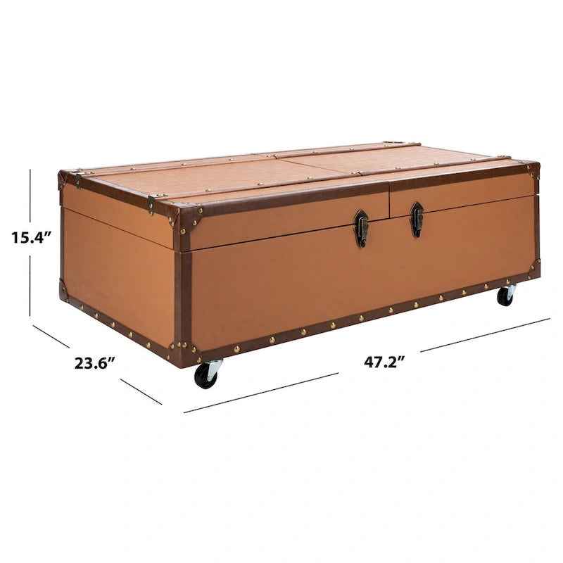 SAFAVIEH Terese Tavolino da caffè con scomparto e portabottiglie - 47,2 L x 23,6 P x 15,4 A - 47Lx24Px15A