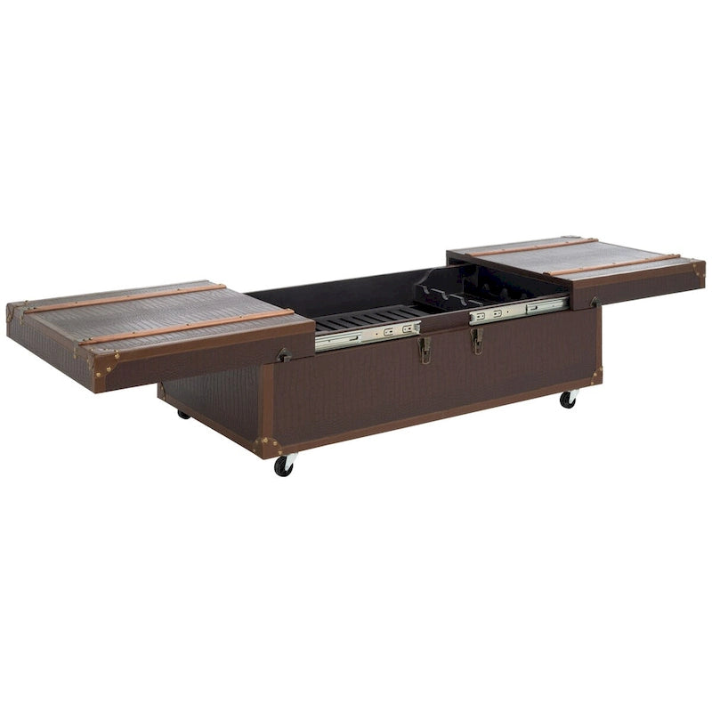 SAFAVIEH Terese Tavolino da caffè con scomparto e portabottiglie - 47,2 L x 23,6 P x 15,4 A - 47Lx24Px15A