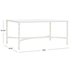 SAFAVIEH Couture Sedighe Glass Coffee Table - 40 W x 24 D x 18 H - 40W x 24D x 18H