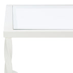 SAFAVIEH Couture Sedighe Glass Coffee Table - 40 W x 24 D x 18 H - 40W x 24D x 18H