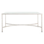 SAFAVIEH Couture Sedighe Glass Coffee Table - 40 W x 24 D x 18 H - 40W x 24D x 18H