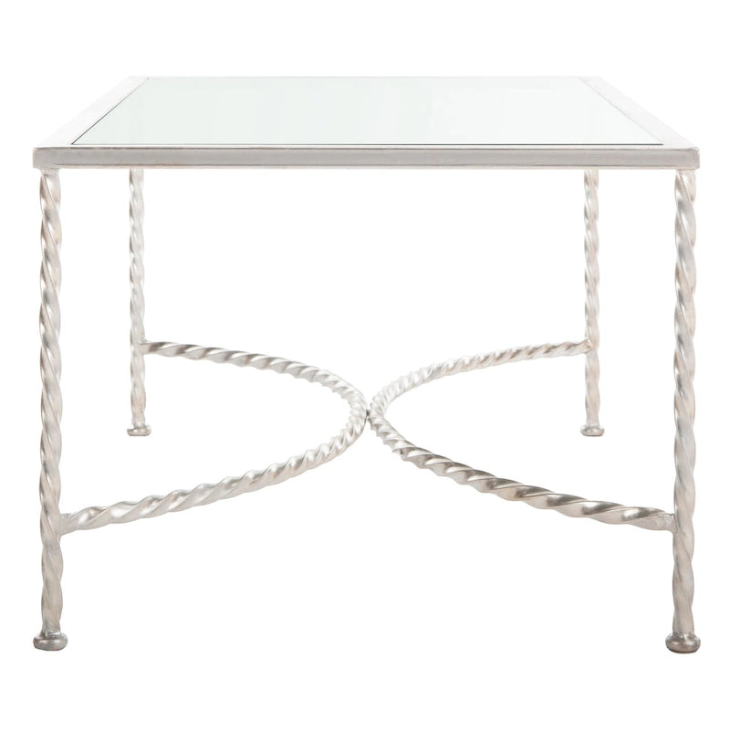 SAFAVIEH Couture Sedighe Glass Coffee Table - 40 W x 24 D x 18 H - 40W x 24D x 18H