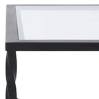 SAFAVIEH Couture Sedighe Glass Coffee Table - 40 W x 24 D x 18 H - 40W x 24D x 18H