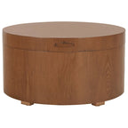 Tavolino da caffè rotondo con vassoio e contenitore Ioana di SAFAVIEH - 23 L x 23 P x 13 A - 23Lx23Px13A
