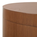 Tavolino da caffè rotondo con vassoio e contenitore Ioana di SAFAVIEH - 23 L x 23 P x 13 A - 23Lx23Px13A