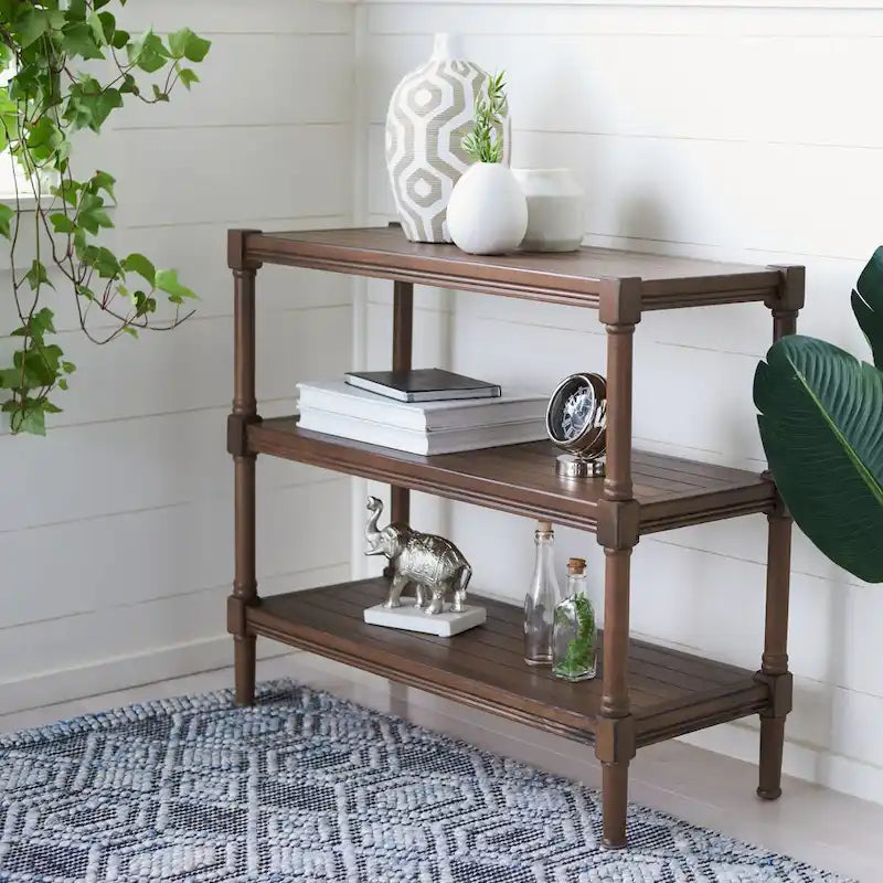 SAFAVIEH Olevia Tavolo consolle a 3 ripiani - 33.8 L x 13.8 P x 29.5 H - 34Lx14Px30H