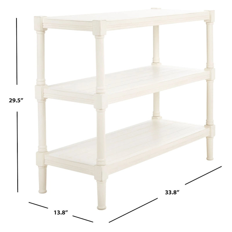SAFAVIEH Olevia Tavolo consolle a 3 ripiani - 33.8 L x 13.8 P x 29.5 H - 34Lx14Px30H