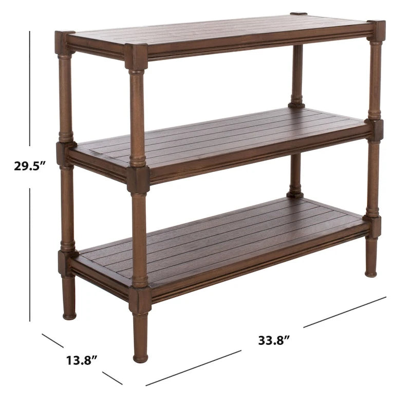 SAFAVIEH Olevia Tavolo consolle a 3 ripiani - 33.8 L x 13.8 P x 29.5 H - 34Lx14Px30H