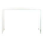 SAFAVIEH Tavolo Consolle in Vetro Sfumato Modena - Trasparente / Blu - 43,3 x 13,8 x 29,5 - 43Lx14Px30A