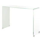 SAFAVIEH Tavolo Consolle in Vetro Sfumato Modena - Trasparente / Blu - 43,3 x 13,8 x 29,5 - 43Lx14Px30A