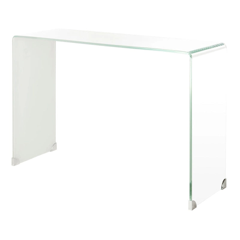 SAFAVIEH Tavolo Consolle in Vetro Sfumato Modena - Trasparente / Blu - 43,3 x 13,8 x 29,5 - 43Lx14Px30A