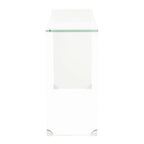 SAFAVIEH Tavolo Consolle in Vetro Sfumato Modena - Trasparente / Blu - 43,3 x 13,8 x 29,5 - 43Lx14Px30A