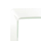 SAFAVIEH Tavolo Consolle in Vetro Sfumato Modena - Trasparente / Blu - 43,3 x 13,8 x 29,5 - 43Lx14Px30A