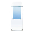 SAFAVIEH Tavolo Consolle in Vetro Sfumato Modena - Trasparente / Blu - 43,3 x 13,8 x 29,5 - 43Lx14Px30A