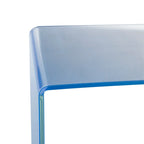 SAFAVIEH Tavolo Consolle in Vetro Sfumato Modena - Trasparente / Blu - 43,3 x 13,8 x 29,5 - 43Lx14Px30A