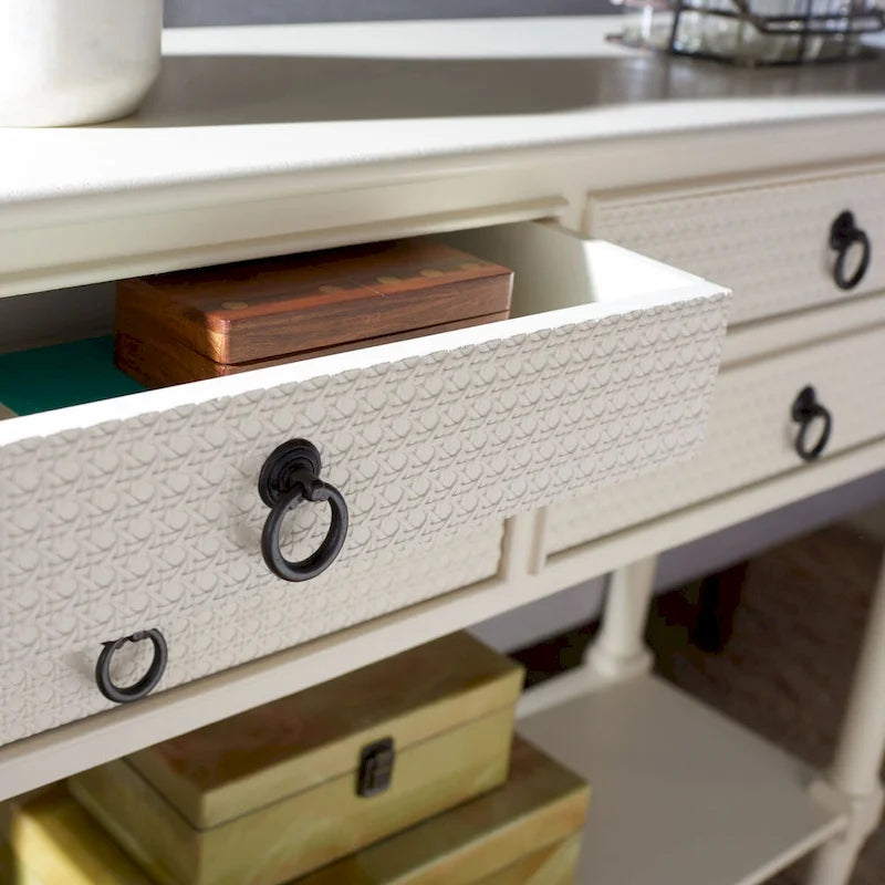 Tavolo console a 4 cassetti SAFAVIEH Artelia - 42 L x 13 P x 29,5 A - 42Lx13Px30A
