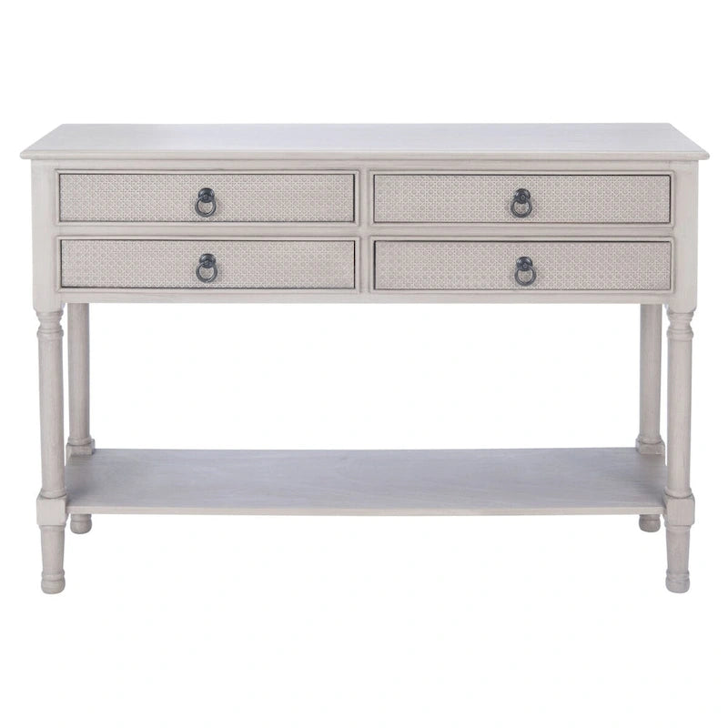 Tavolo console a 4 cassetti SAFAVIEH Artelia - 42 L x 13 P x 29,5 A - 42Lx13Px30A