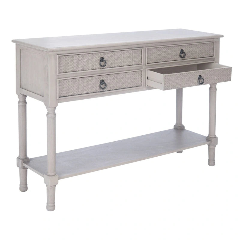 Tavolo console a 4 cassetti SAFAVIEH Artelia - 42 L x 13 P x 29,5 A - 42Lx13Px30A