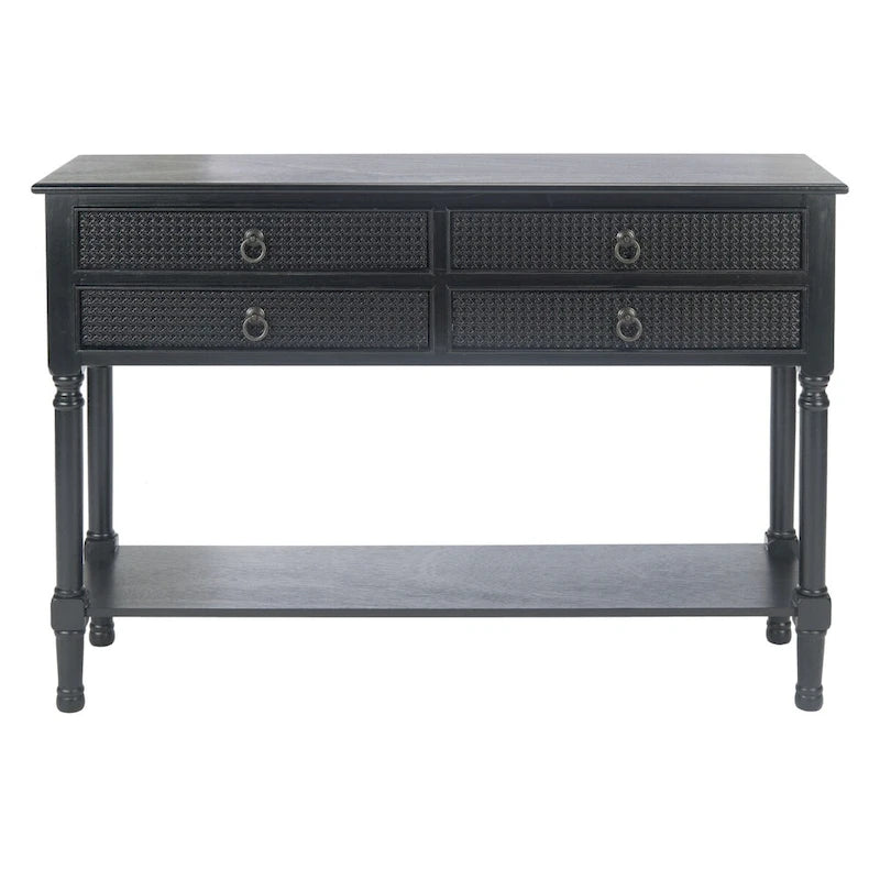 Tavolo console a 4 cassetti SAFAVIEH Artelia - 42 L x 13 P x 29,5 A - 42Lx13Px30A