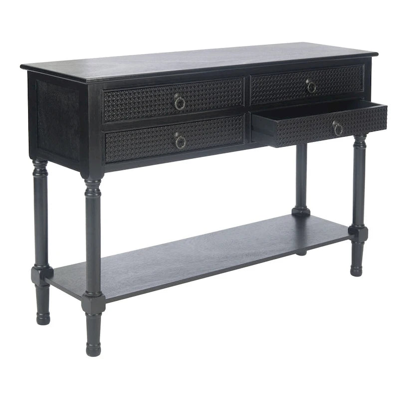 Tavolo console a 4 cassetti SAFAVIEH Artelia - 42 L x 13 P x 29,5 A - 42Lx13Px30A
