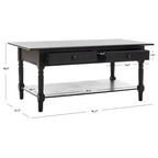Tavolino SAFAVIEH Bama Grigio con 2 cassetti - 41.7 L x 21.7 P x 18.5 A - 42Lx22Px19A