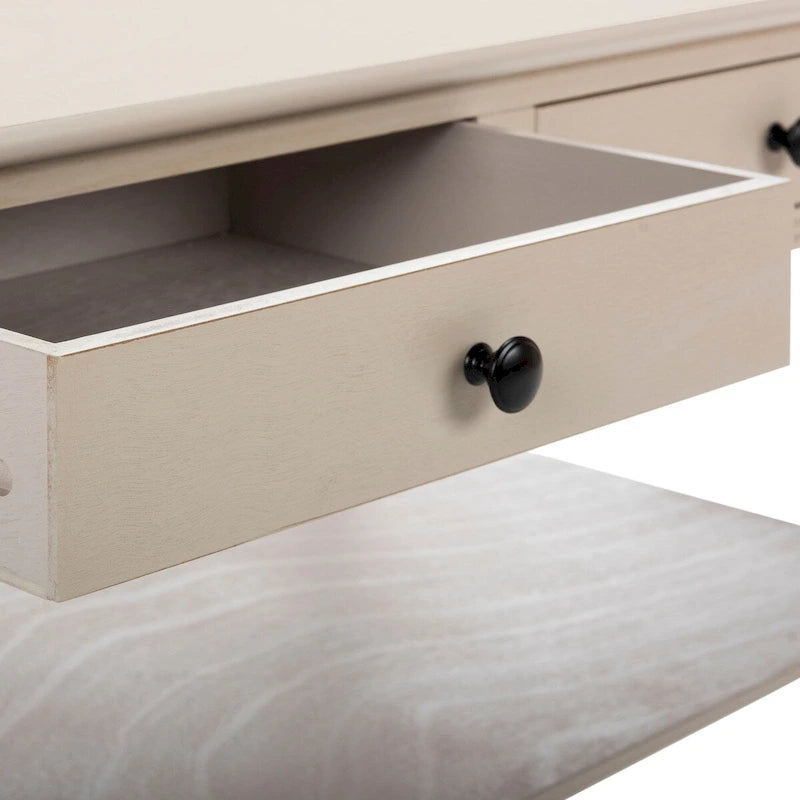 Tavolino SAFAVIEH Bama Grigio con 2 cassetti - 41.7 L x 21.7 P x 18.5 A - 42Lx22Px19A
