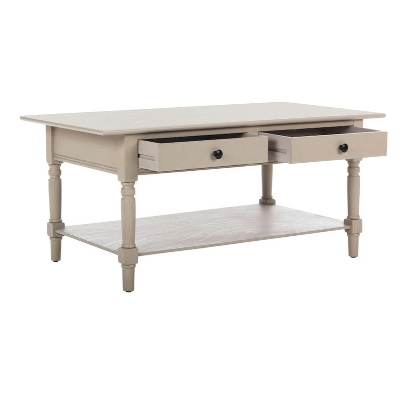 Tavolino SAFAVIEH Bama Grigio con 2 cassetti - 41.7 L x 21.7 P x 18.5 A - 42Lx22Px19A