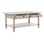 Tavolino SAFAVIEH Bama Grigio con 2 cassetti - 41.7 L x 21.7 P x 18.5 A - 42Lx22Px19A