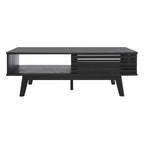Tavolino da caffè SAFAVIEH Ameetha in noce a 1 ripiano, stile metà secolo - 46 L x 23 P x 16 A - 46Lx23Px16A