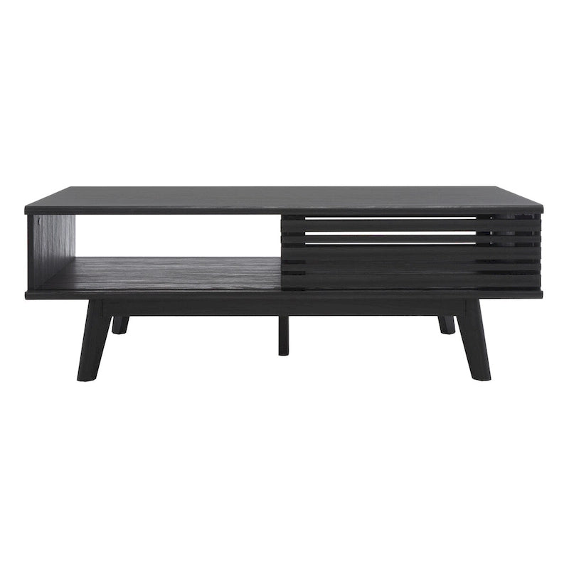 Tavolino da caffè SAFAVIEH Ameetha in noce a 1 ripiano, stile metà secolo - 46 L x 23 P x 16 A - 46Lx23Px16A