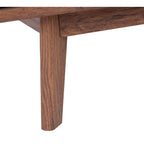Tavolino da caffè SAFAVIEH Ameetha in noce a 1 ripiano, stile metà secolo - 46 L x 23 P x 16 A - 46Lx23Px16A