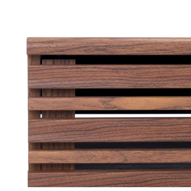 Tavolino da caffè SAFAVIEH Ameetha in noce a 1 ripiano, stile metà secolo - 46 L x 23 P x 16 A - 46Lx23Px16A