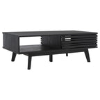 Tavolino da caffè SAFAVIEH Ameetha in noce a 1 ripiano, stile metà secolo - 46 L x 23 P x 16 A - 46Lx23Px16A