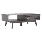 Tavolino da caffè SAFAVIEH Ameetha in noce a 1 ripiano, stile metà secolo - 46 L x 23 P x 16 A - 46Lx23Px16A