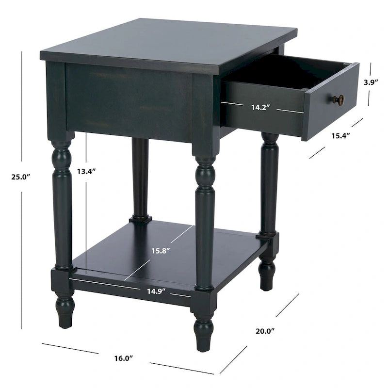 SAFAVIEH Tavolino d'Appoggio Wendel - 20 x 16 x 25 - 20Lx16Px25A