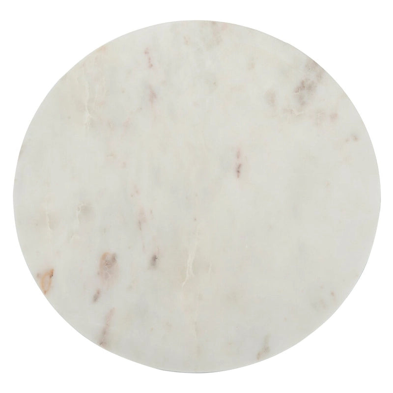 SAFAVIEH Margunde Tavolino Nero/Oro con Piano in Pietra - 14,3 x 14,3 x 16 - 14Lx14Px15A