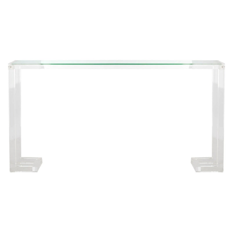 SAFAVIEH Couture Camryn Tavolo Consolle in Acrilico - Trasparente - 60 L x 10 P x 30 A - 52Lx10Px30A