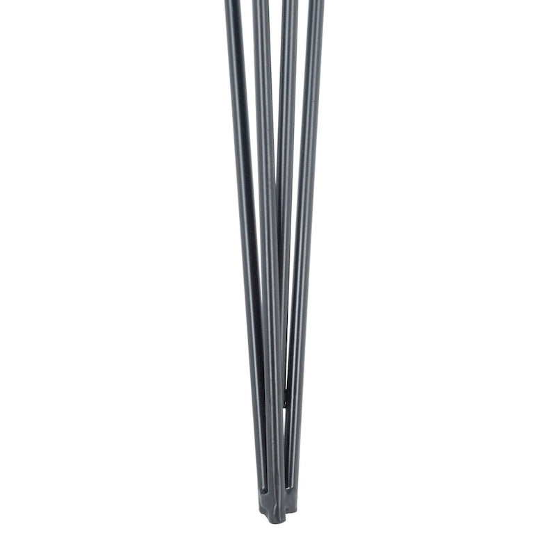 Tavolino laterale Safavieh Luann bianco/nero laccato - 49,8 x 49,8 x 59,9 cm - 20Lx20Px24A