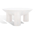 Tavolino da Caffè Rotondo in Legno Isavella di SAFAVIEH Couture - 89 L x 89 P x 41 A cm