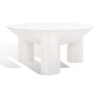 Tavolino da Caffè Rotondo in Legno Isavella di SAFAVIEH Couture - 89 L x 89 P x 41 A cm