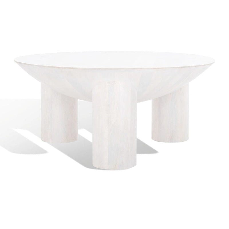 Tavolino da Caffè Rotondo in Legno Isavella di SAFAVIEH Couture - 89 L x 89 P x 41 A cm