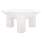 Tavolino da Caffè Rotondo in Legno Isavella di SAFAVIEH Couture - 89 L x 89 P x 41 A cm