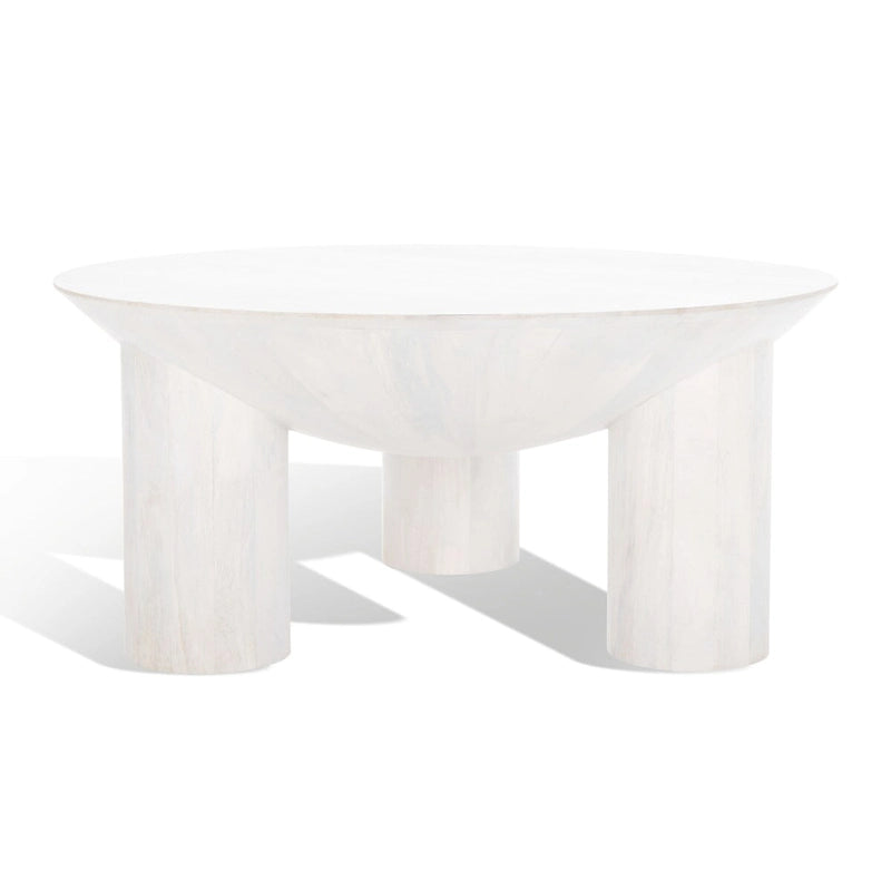 Tavolino da Caffè Rotondo in Legno Isavella di SAFAVIEH Couture - 89 L x 89 P x 41 A cm