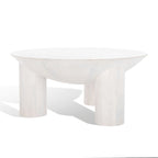 Tavolino da Caffè Rotondo in Legno Isavella di SAFAVIEH Couture - 89 L x 89 P x 41 A cm
