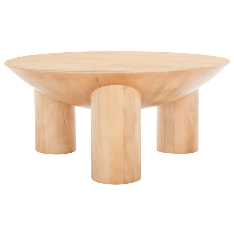 Tavolino da Caffè Rotondo in Legno Isavella di SAFAVIEH Couture - 89 L x 89 P x 41 A cm