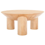 Tavolino da Caffè Rotondo in Legno Isavella di SAFAVIEH Couture - 89 L x 89 P x 41 A cm
