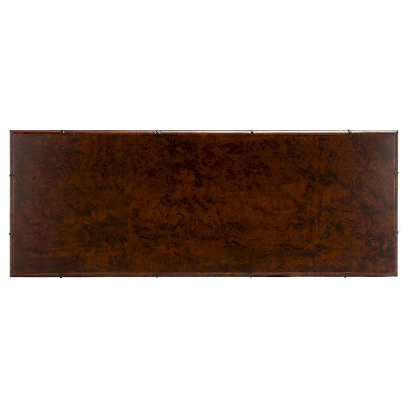 SAFAVIEH Francina Marrone Scuro/Oro Tavolo Consolle a 2 Ripiani - 42 L x 15.8 P x 29 A - 42Lx16Px29A
