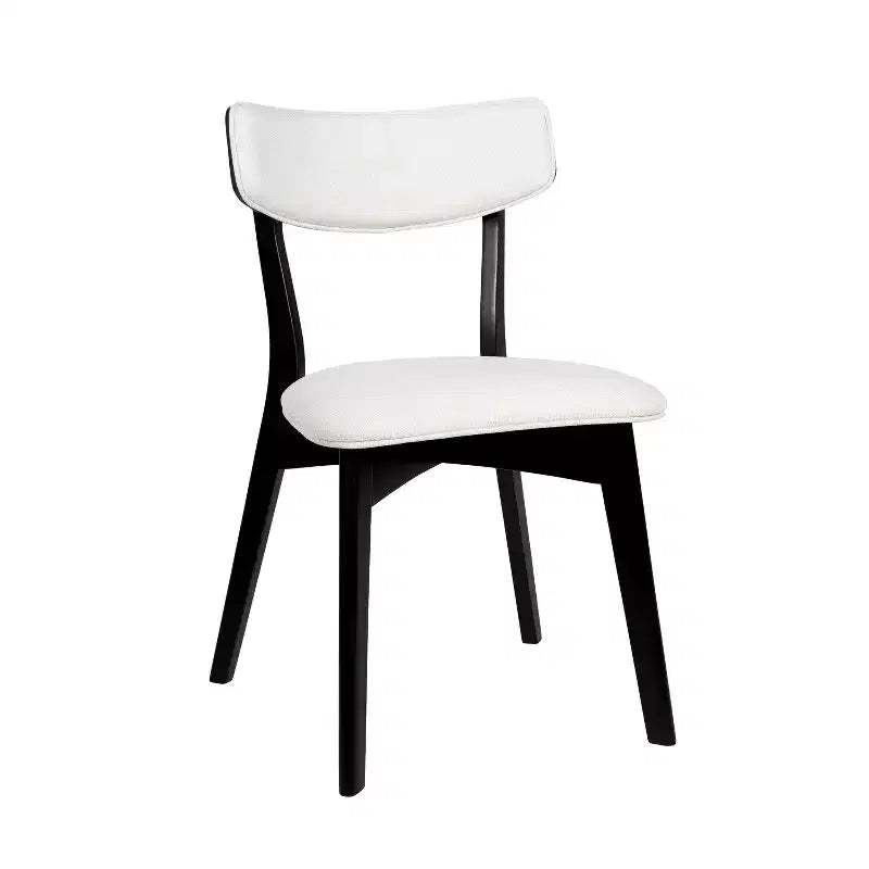 Sedie da pranzo Crystal in tessuto imbottito, design moderno di metà secolo